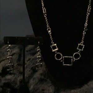 Park Lane Art Deco Black Marcasite Set